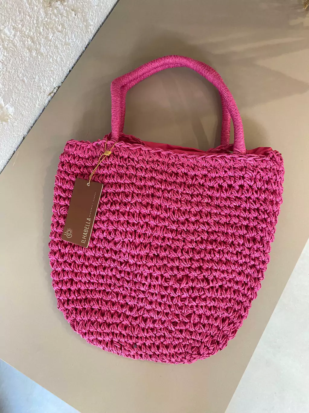 Bolsa de Palha Pink