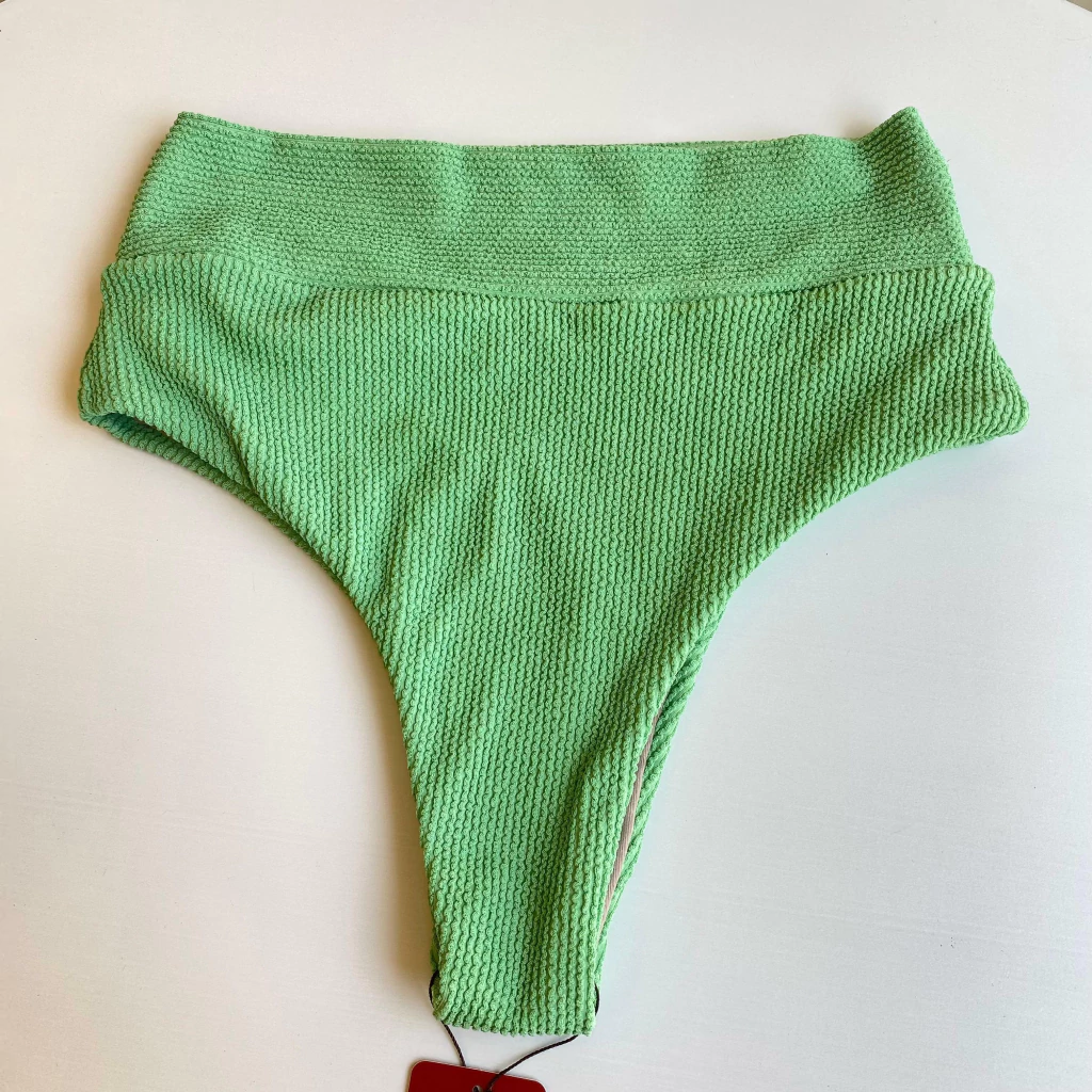 Calcinha Retrô Verde Água Anarruga