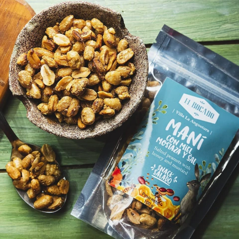 Snack de Maní, Mostaza y Miel.