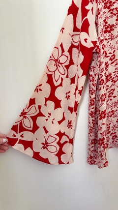 Art.8599 Saco Natural/Rojo TM amplio en internet
