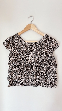 Art.7526 Blusa Volados Print TS