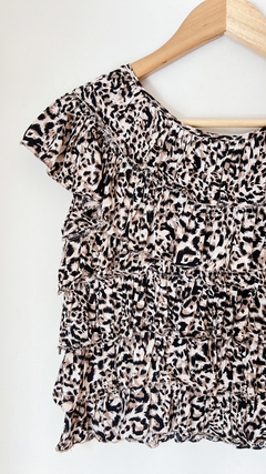 Art.7526 Blusa Volados Print TS - cazabreva