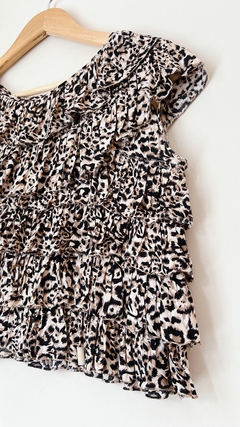 Art.7526 Blusa Volados Print TS - comprar online