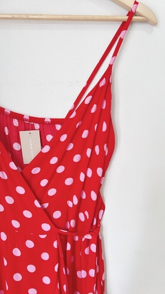 Art.8879 Vestido Rojo lunares T1 en internet