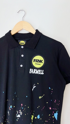 Art.8978 Remera Negro colores TL pequeño - comprar online