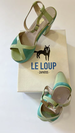 Imagen de Art.9480 Sandalias Le Loup Pistacho/Esmeralda Nro40