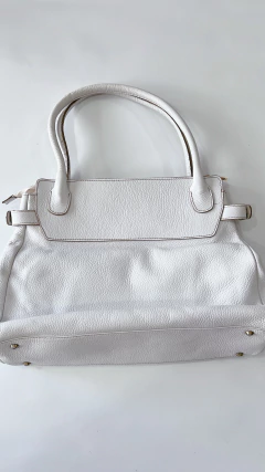 1213 Cartera Prune Cuero Blanco - cazabreva