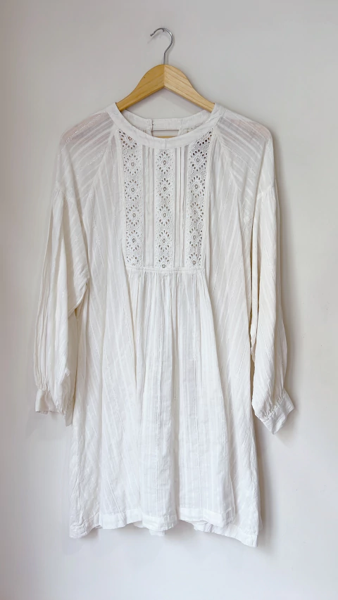 1184 Vestido Rapsodia Off White TL amplio