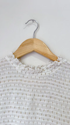 1154 Blusa Paula Cahen D´anvers Natural/Dorado T2 pequeño en internet