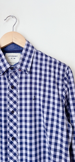 Art.7785 Camisa Cuadros Azul TS - comprar online