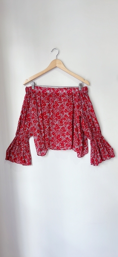 Art.8056 Blusa Chocolate Rojo T3