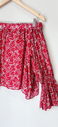Art.8056 Blusa Chocolate Rojo T3 - comprar online