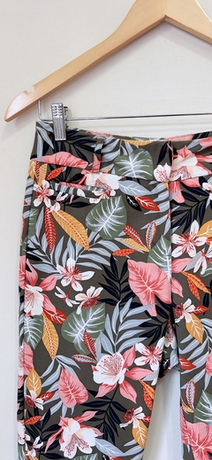 Art.8070 Pantalón Verde Flores T26/36 - comprar online