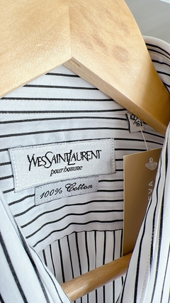 Art.9711 Camisa Yves Saint Laurent Blanco/Negro TXL - cazabreva