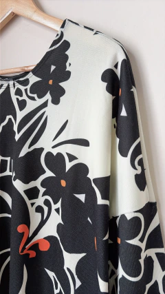 3386 Buzo Lanilla Crema/Negro TU(5) - comprar online
