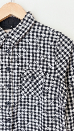 9333 Camisa Blanco/Negro TM pequeño - comprar online