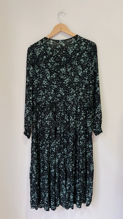 9793 Vestido Zara Negro/Verde TM - cazabreva