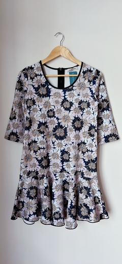 Art.7148 Vestido Jazmín Chebar Azul Margaritas T2