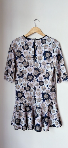 Art.7148 Vestido Jazmín Chebar Azul Margaritas T2 - cazabreva
