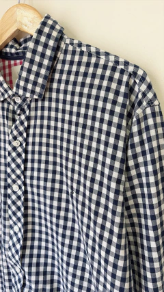 3272 Camisa Azul/Blanco TXL - comprar online