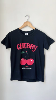 1419 Remera "Cherry" Negro T2
