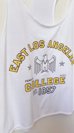 1565 Musculosa Delaostia Blanco/Amarillo T1 - comprar online