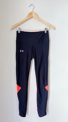 0039 Calza Under Armour Negro/Naranja TS