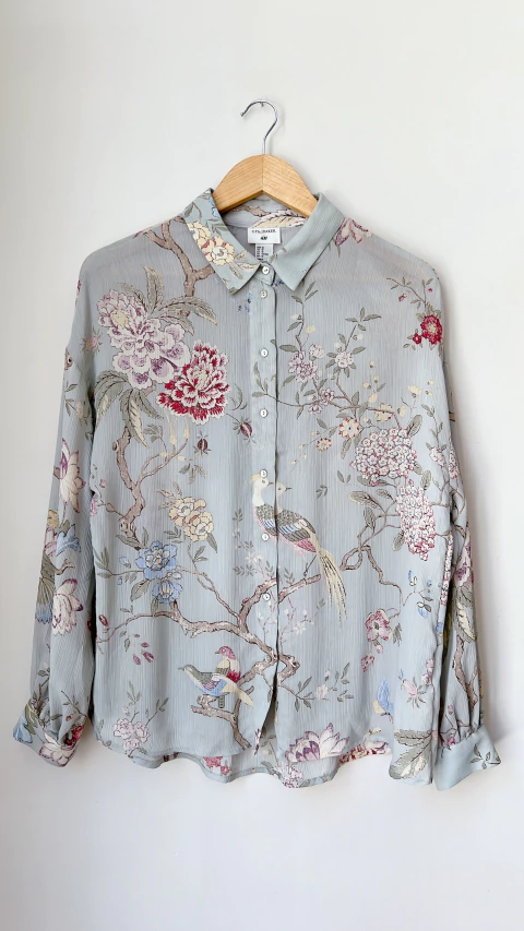 1747 Camisa H&M Aqua TXL