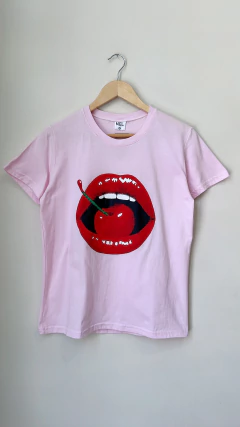 1412 Remera "Boca" Rosa T4 pequeño