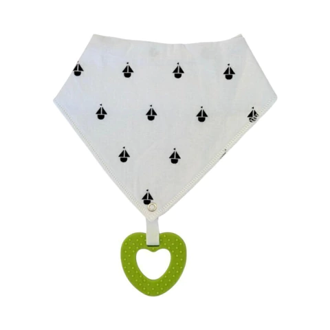 Babero de Tela de Algodon - BARCOS