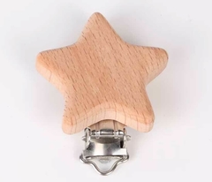 Broche de Madera - ESTRELLA