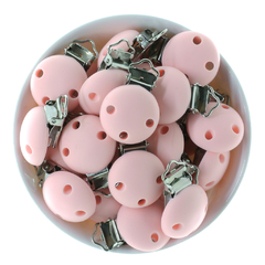 Broche de Silicona - CIRCULAR - ROSA BEBE