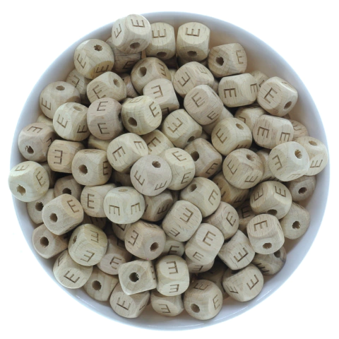 Letra 12 mm - E - MADERA