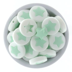 Estrella Circular Encastrable 21 mm - VERDE MENTA