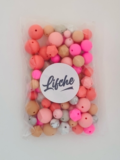 Pack Rosado 100 Cuentas 19, 15, 12 y 9 mm - comprar online