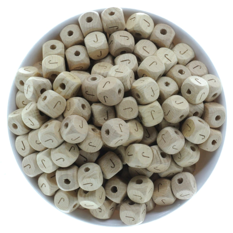 Letra 12 mm - J - MADERA