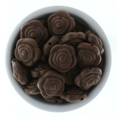 Pequeña Rosa 22 mm - MARRON