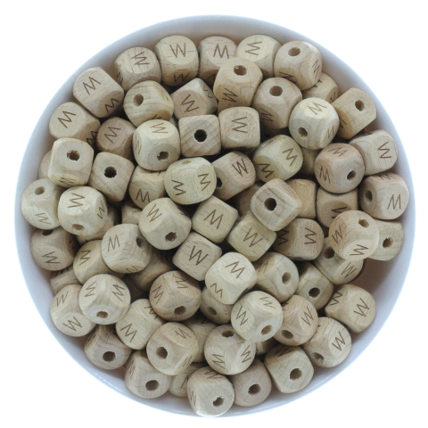 Letra 12 mm - W - MADERA