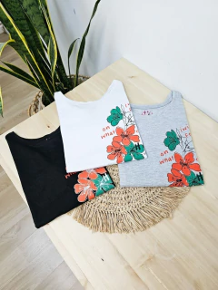 REMERA HAPPY (RE0120) - tienda online