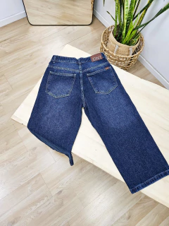 JEAN WIDE LEG CROPPED INDIGO (PA0003) en internet