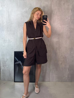 COLETE ALONGADO COM LINHO SHOYU - comprar online