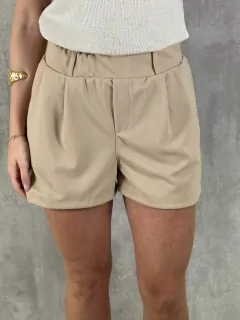 SHORTS ALFAIATARIA EM CREPE DE MALHA OURO LIGHT na internet