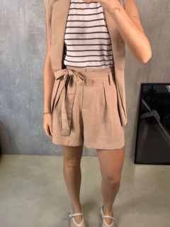 SHORTS ALFAIATARIA FAIXA AREIA SABBIA - Navy Store