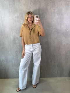 CALÇA WIDELEG SARJA OFF WHITE - comprar online