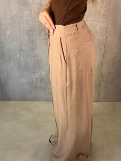 CALÇA ALFAIATARIA PANTALONA FLAME AREIA SABBIA