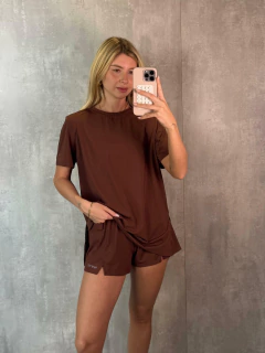 T-SHIRT AMPLA TECHNO CAPPUCCINO - comprar online