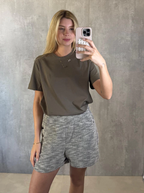 T-SHIRT ALGODÃO PRIME KHAKI VINTAGE - comprar online