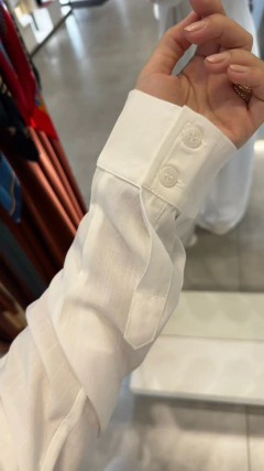 CAMISA RESORT VISCOSE OFF WHITE - Navy Store