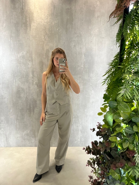 CALÇA ALFAIATARIA RETA SOCIETY MALTE