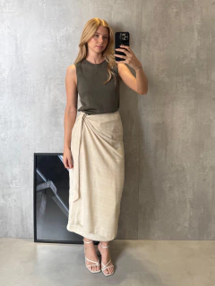 SAIA MIDI PAREÔ VISCOSE PERLATTO - comprar online